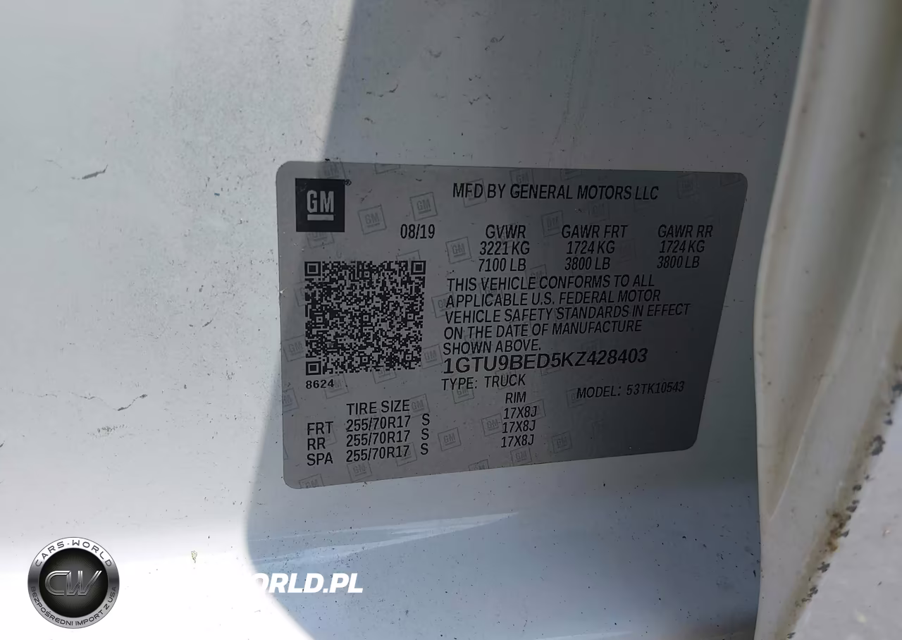 2019 GMC Sierra 1500 Sle VIN:1GTU9BED5KZ428403 - 9