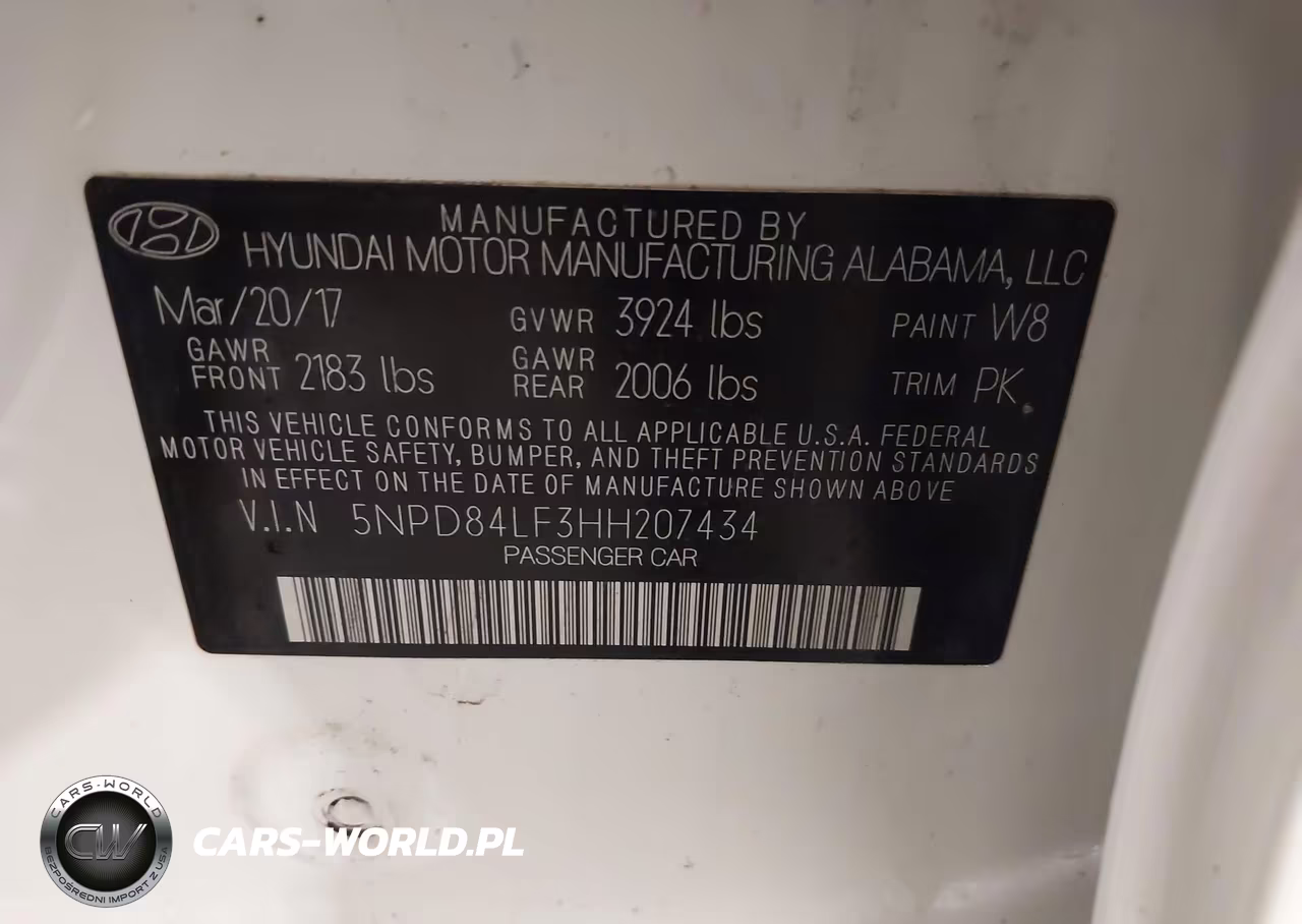 2017 Hyundai Elantra Se VIN:5NPD84LF3HH207434 - 9