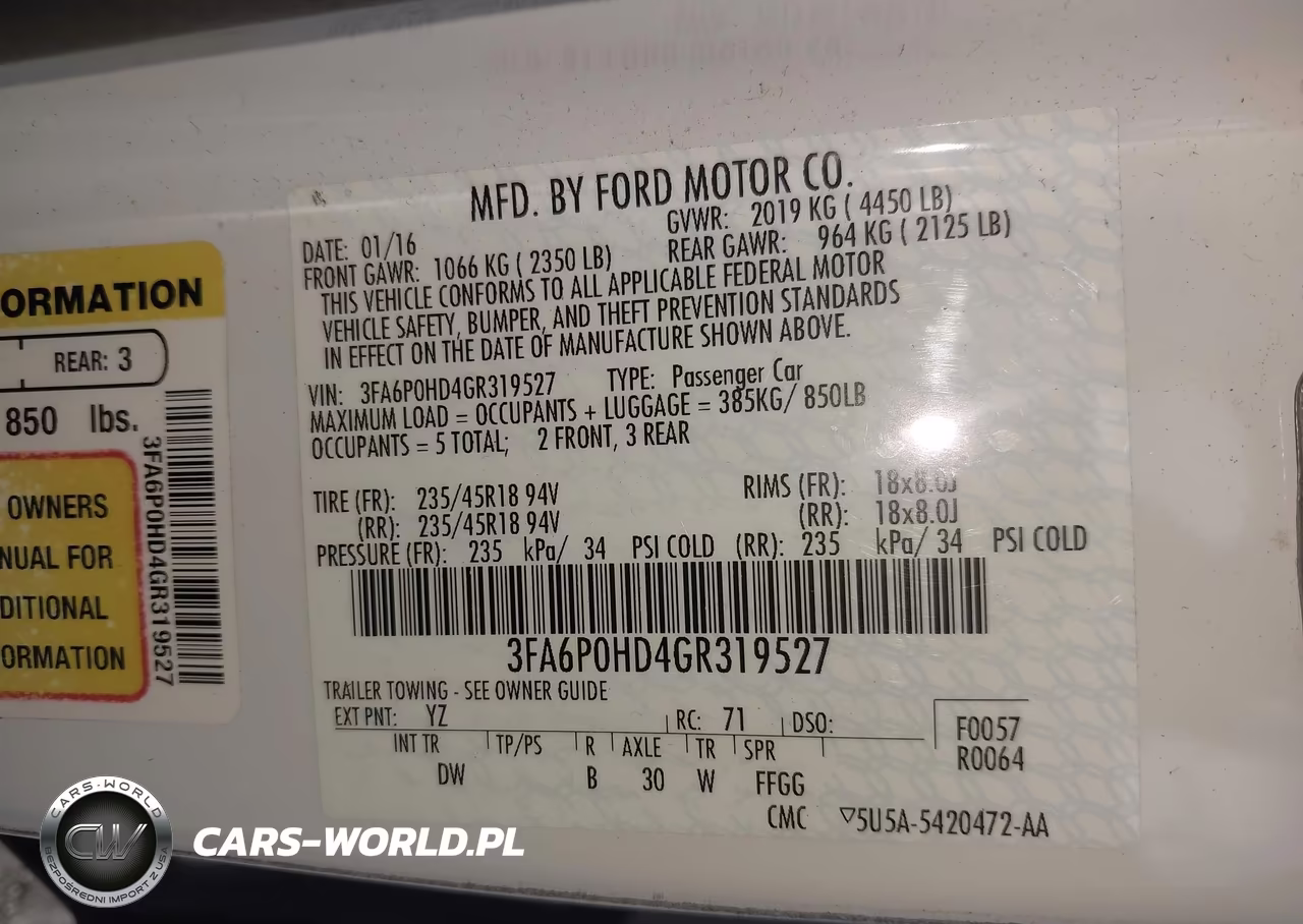 2016 Ford Fusion Se VIN:3FA6P0HD4GR319527 - 9