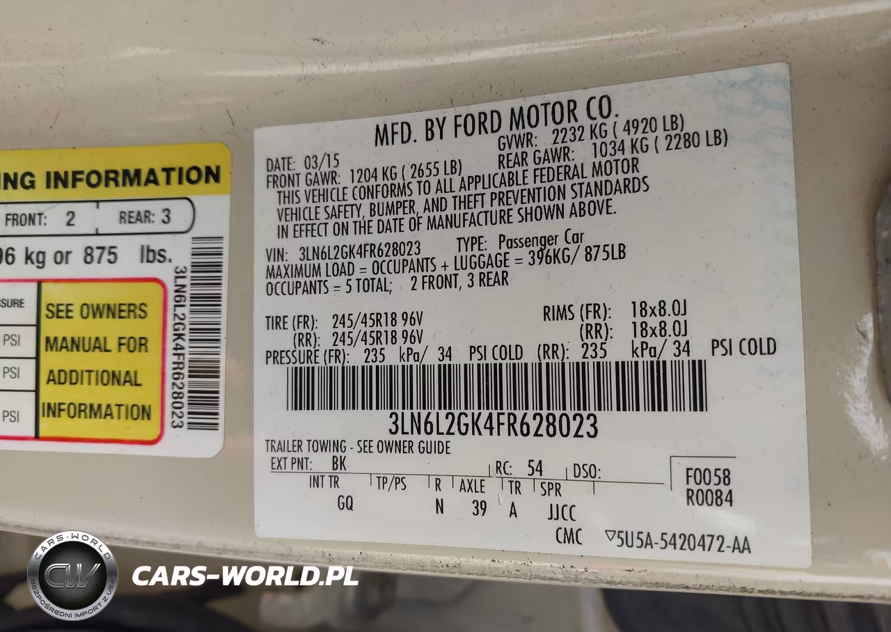2015 Lincoln Mkz VIN:3LN6L2GK4FR628023 - 9