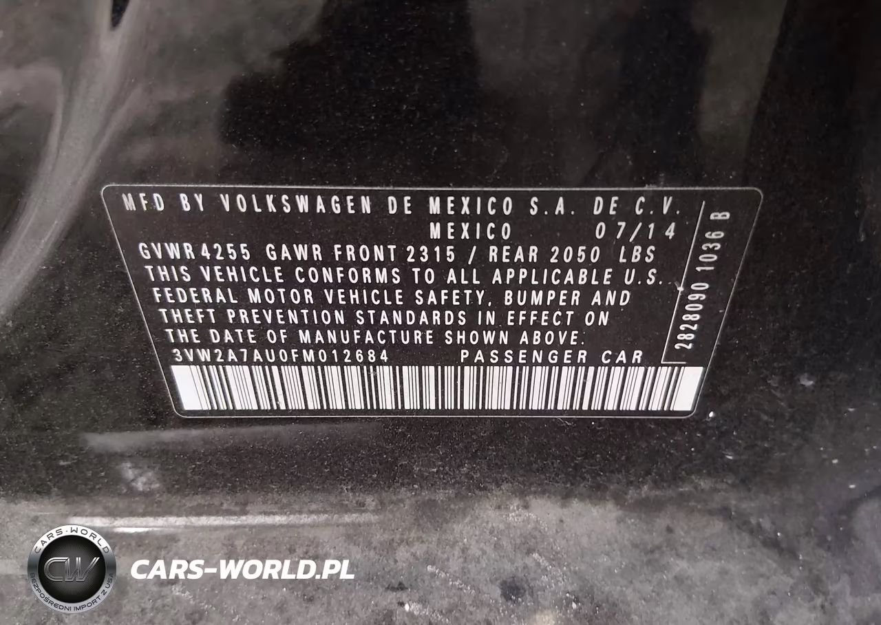 2015 Volkswagen Golf Tdi Sel 4-Door VIN:3VW2A7AU0FM012684 - 9