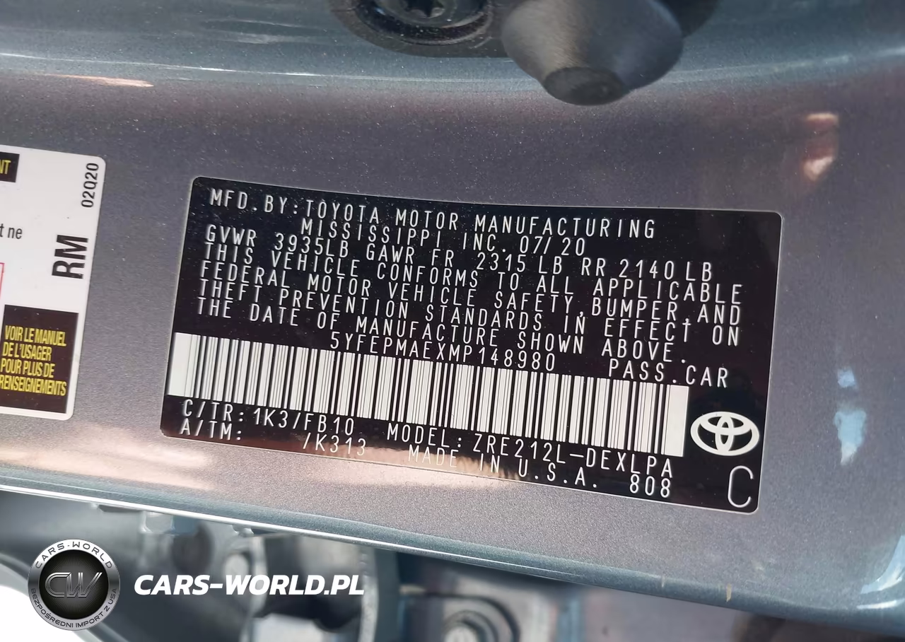 2021 Toyota Corolla Le VIN:5YFEPMAEXMP148980 - 9