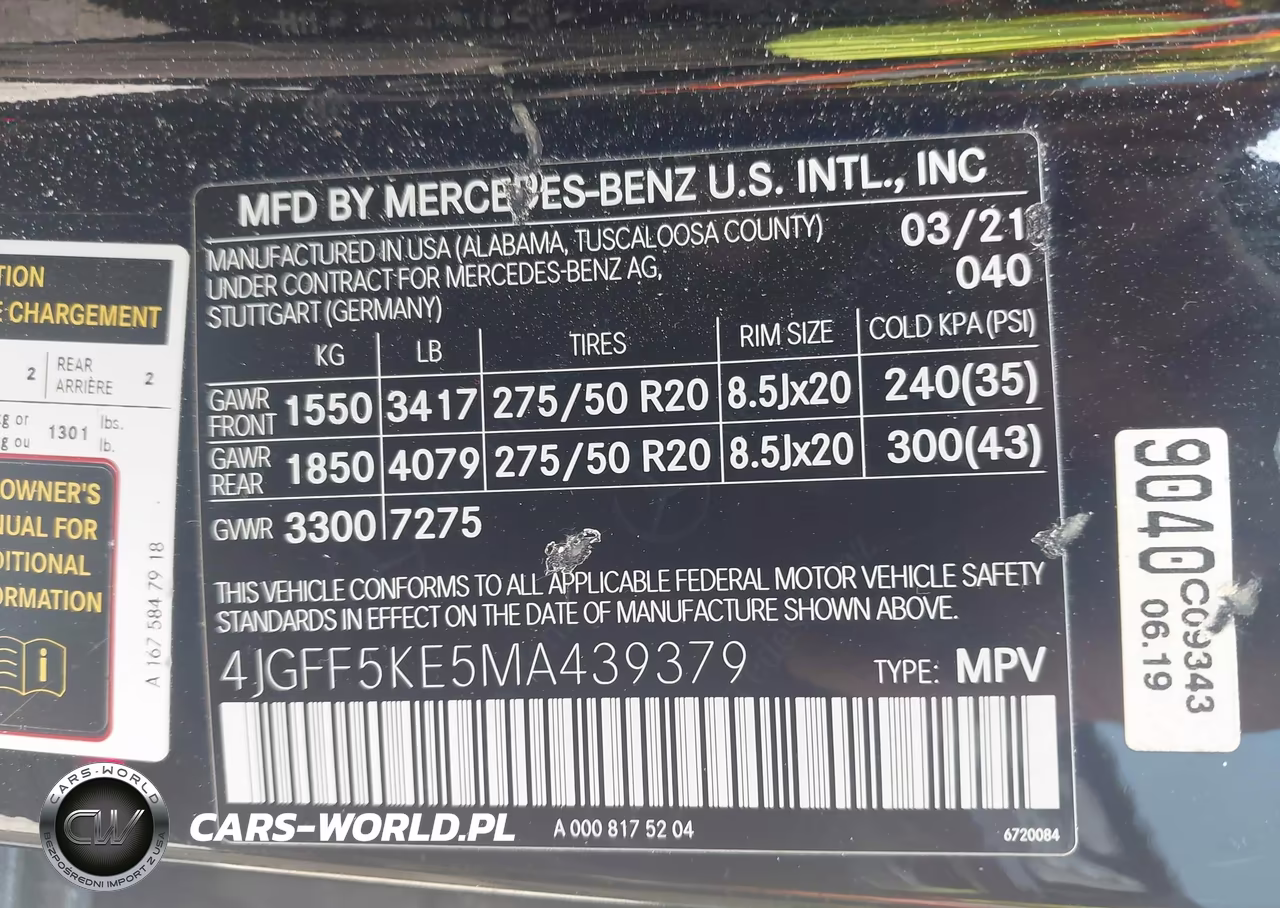 2021 Mercedes-Benz Gls 450 4Matic VIN:4JGFF5KE5MA439379 - 9