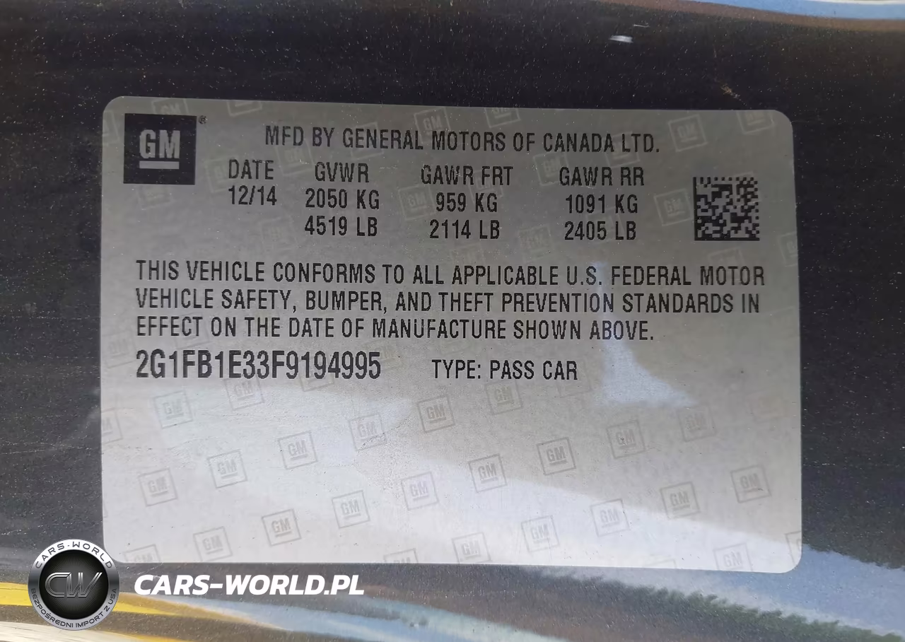 2015 Chevrolet Camaro 2Ls VIN:2G1FB1E33F9194995 - 9