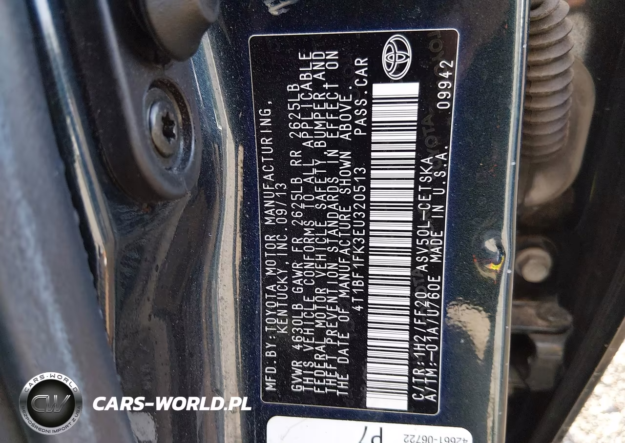 2014 Toyota Camry Se VIN:4T1BF1FK3EU320513 - 9