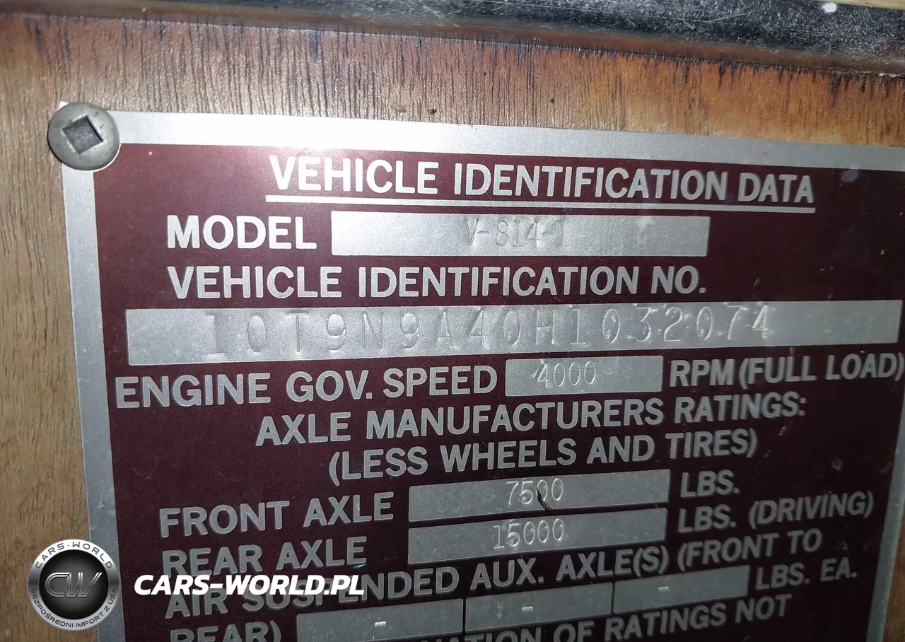 1987 Oshkosh Motor Truck Co. Conventional V VIN:10T9N9A40H1032074 - 9