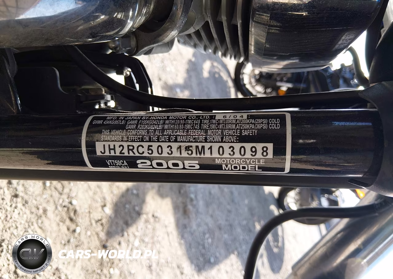 2005 Honda Vt750 Ca VIN:JH2RC50315M103098 - 10