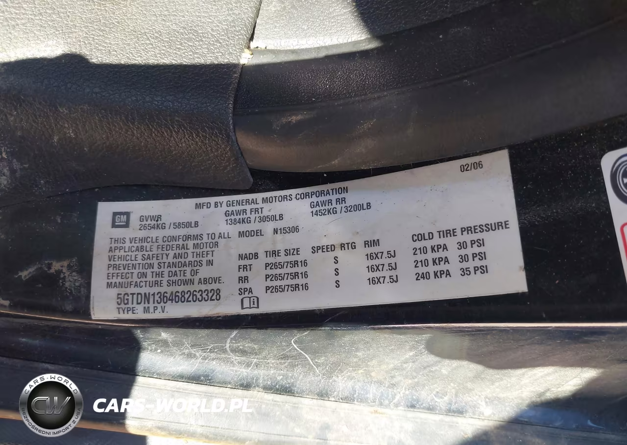 2006 Hummer H3 Suv VIN:5GTDN136468263328 - 9