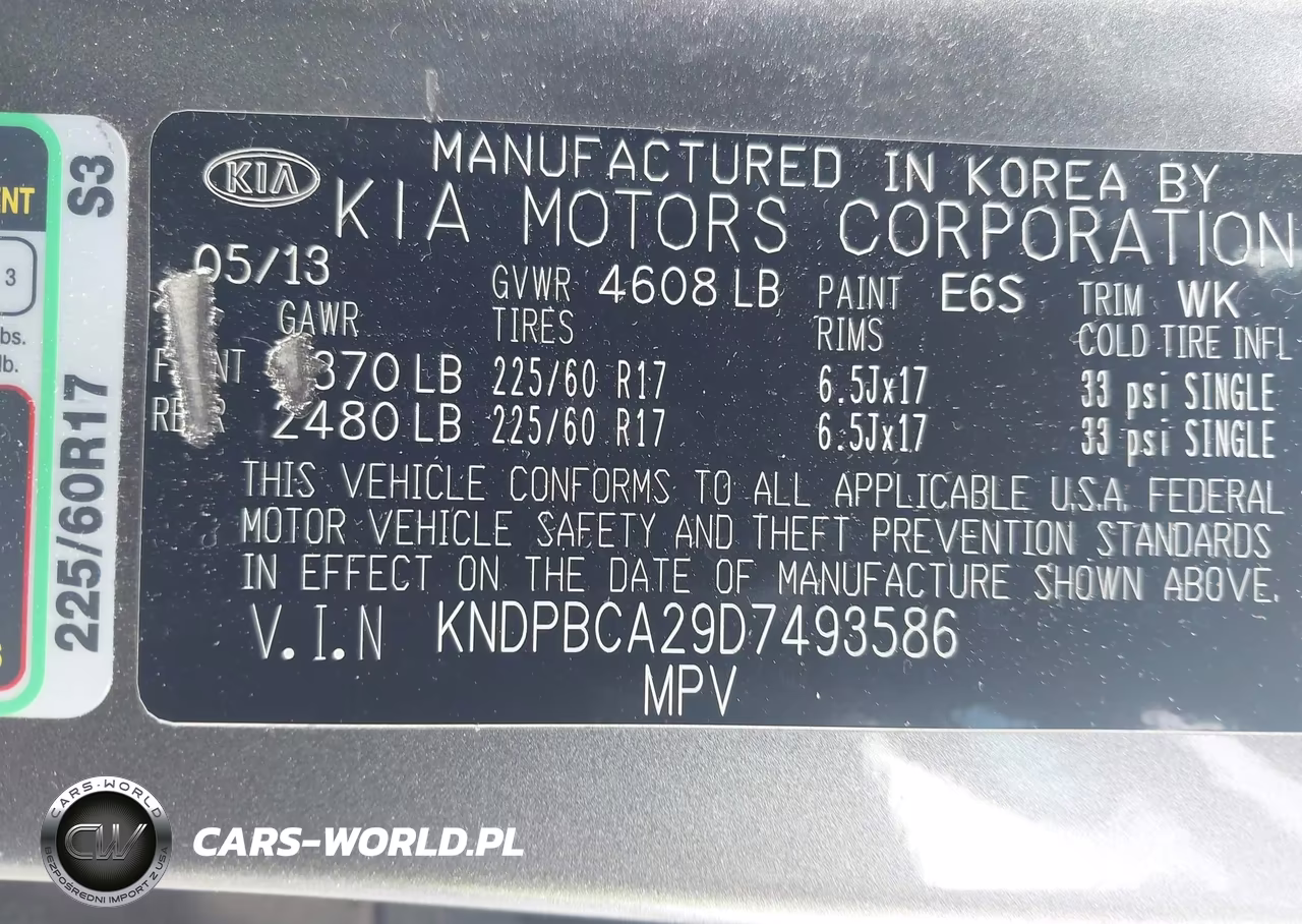 2013 Kia Sportage Lx VIN:KNDPBCA29D7493586 - 9