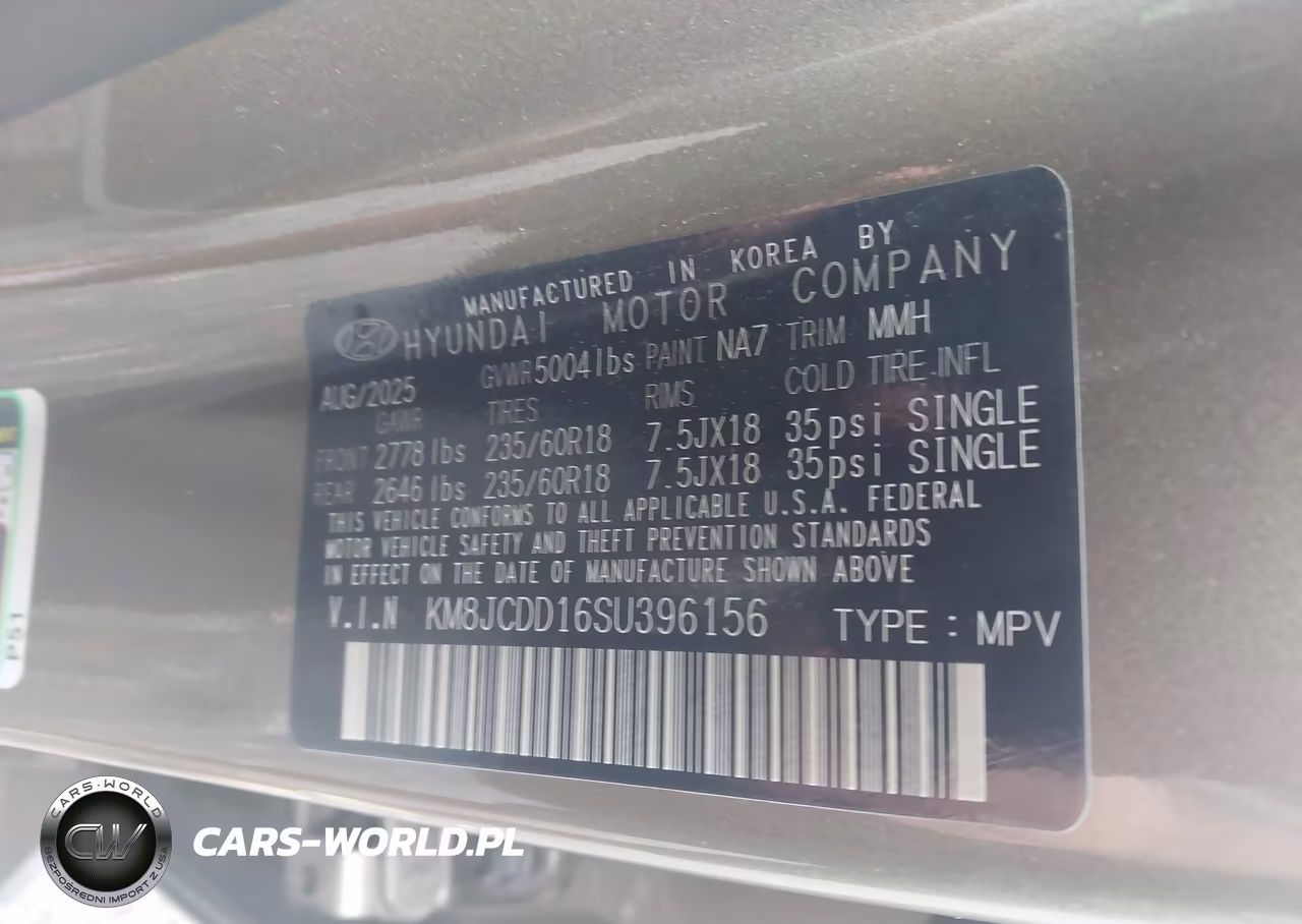 2025 Hyundai Tucson Hybrid Sel Convenience VIN:KM8JCDD16SU396156 - 9