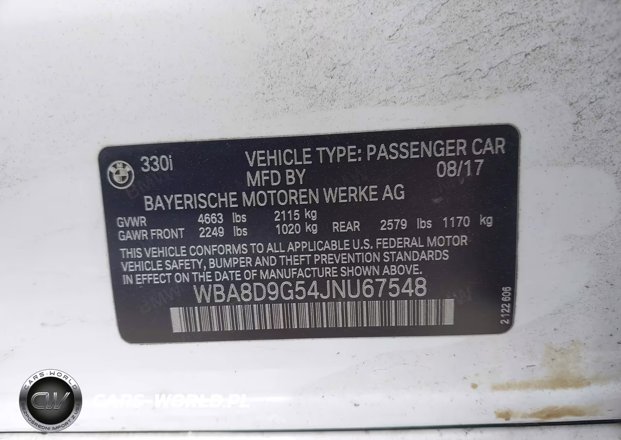 2018 BMW 330I xDrive VIN:WBA8D9G54JNU67548 - 9