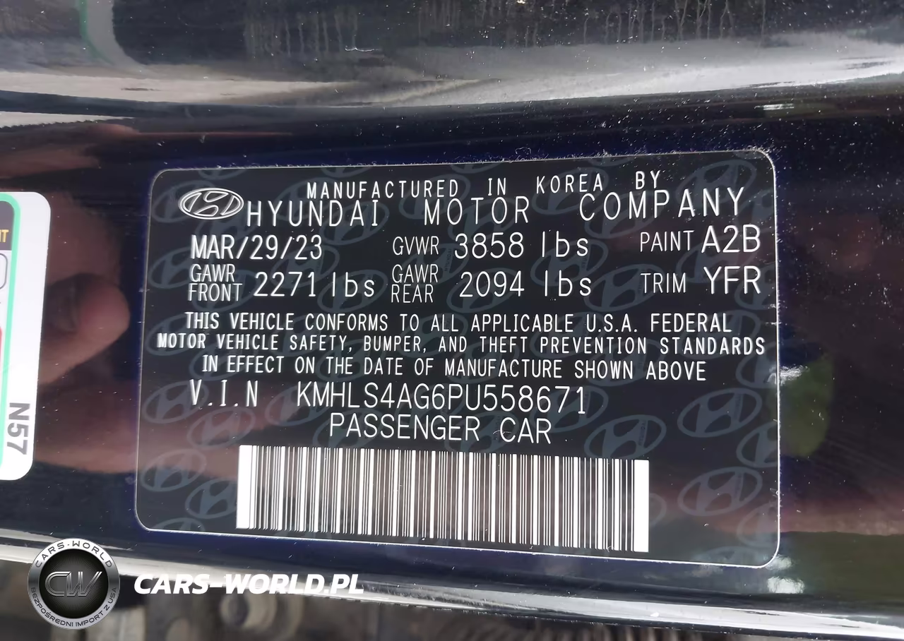 2023 Hyundai Elantra Sel VIN:KMHLS4AG6PU558671 - 9