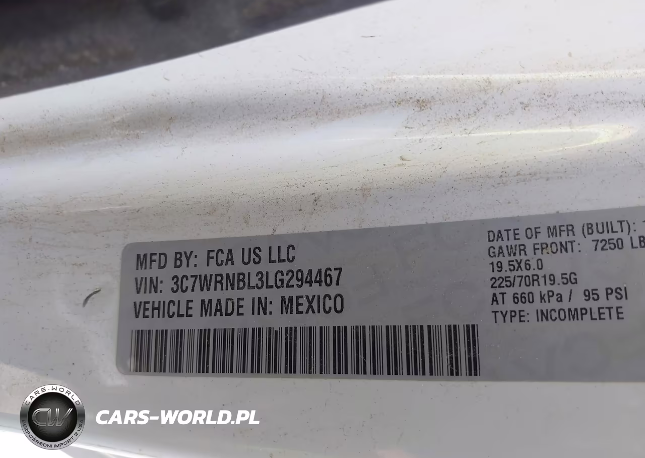 2020 Ram 5500 Chassis Tradesman-Slt VIN:3C7WRNBL3LG294467 - 8