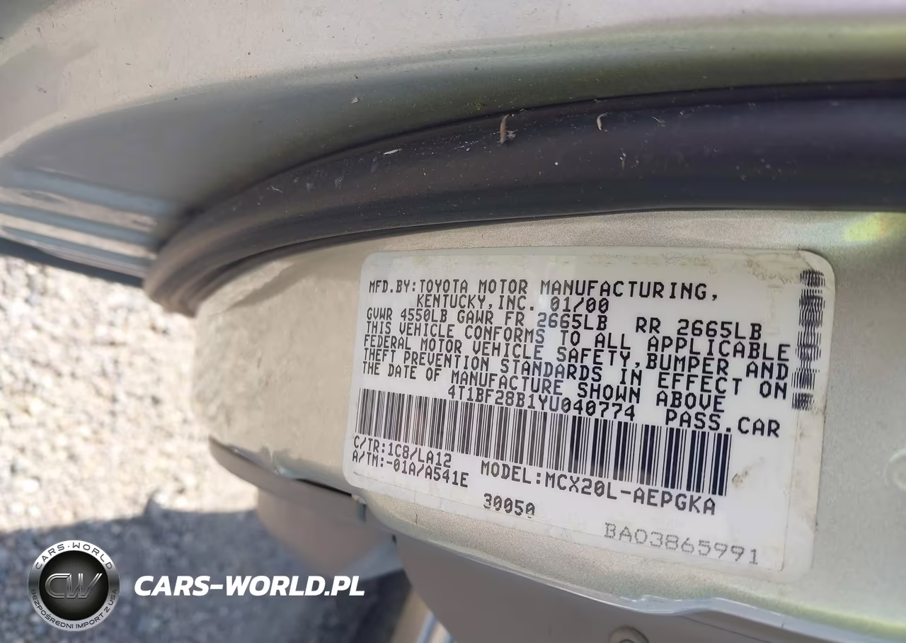 2000 Toyota Avalon Xls VIN:4T1BF28B1YU040774 - 9
