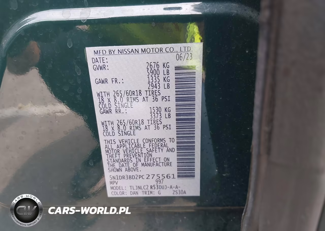 2023 Nissan Pathfinder Rock Creek 4Wd VIN:5N1DR3BD2PC275561 - 9