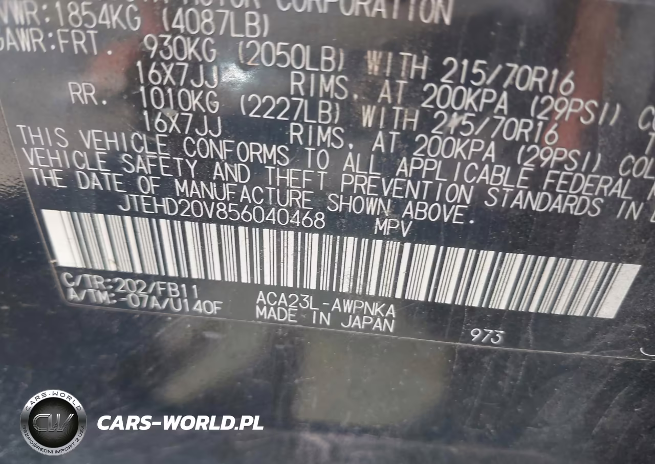 2005 Toyota Rav4 VIN:JTEHD20V856040468 - 9
