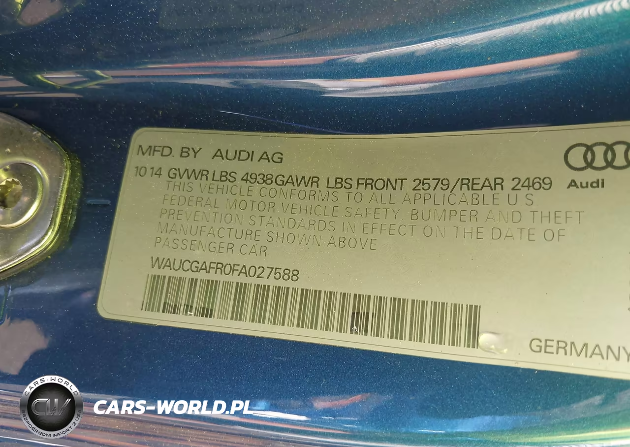 2015 Audi S5 3.0T Premium Plus VIN:WAUCGAFR0FA027588 - 9