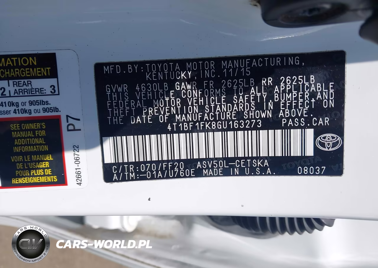 2016 Toyota Camry Se VIN:4T1BF1FK8GU163273 - 9