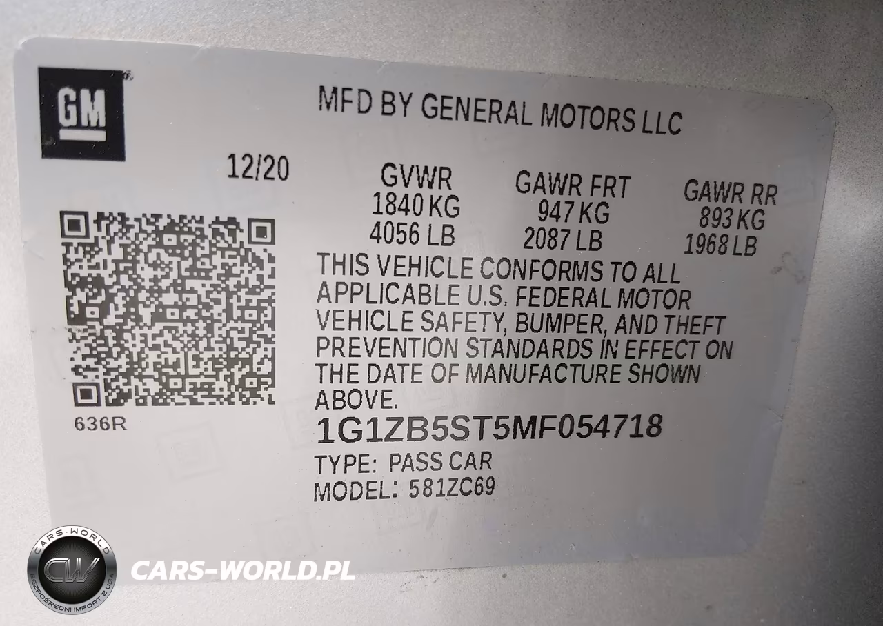 2021 Chevrolet Malibu Fwd Ls VIN:1G1ZB5ST5MF054718 - 9