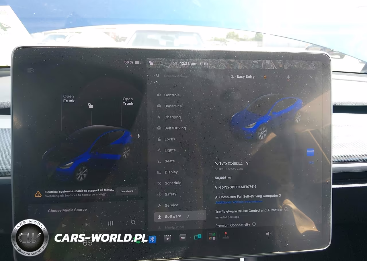 2021 Tesla Model Y Standard Range Rear-Wheel Drive VIN:5YJYGDEDXMF107419 - 18