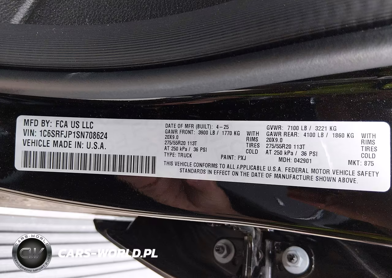2025 Ram 1500 Laramie 4X4 5'7 Box VIN:1C6SRFJP1SN708624 - 9