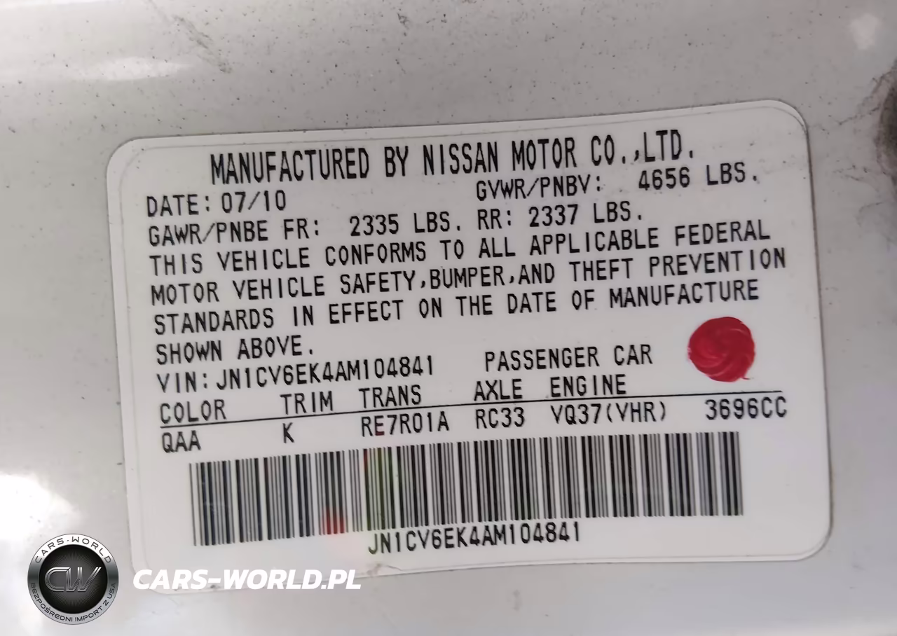 2010 Infiniti G37 Journey VIN:JN1CV6EK4AM104841 - 9