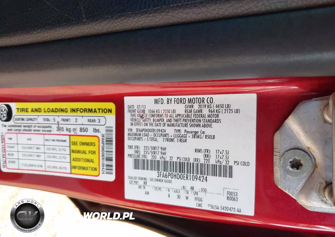 2014 Ford Fusion Se VIN:3FA6P0HD0ER109424 - 9