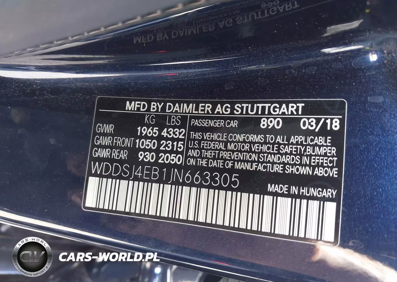2018 Mercedes-Benz Cla 250 VIN:WDDSJ4EB1JN663305 - 9