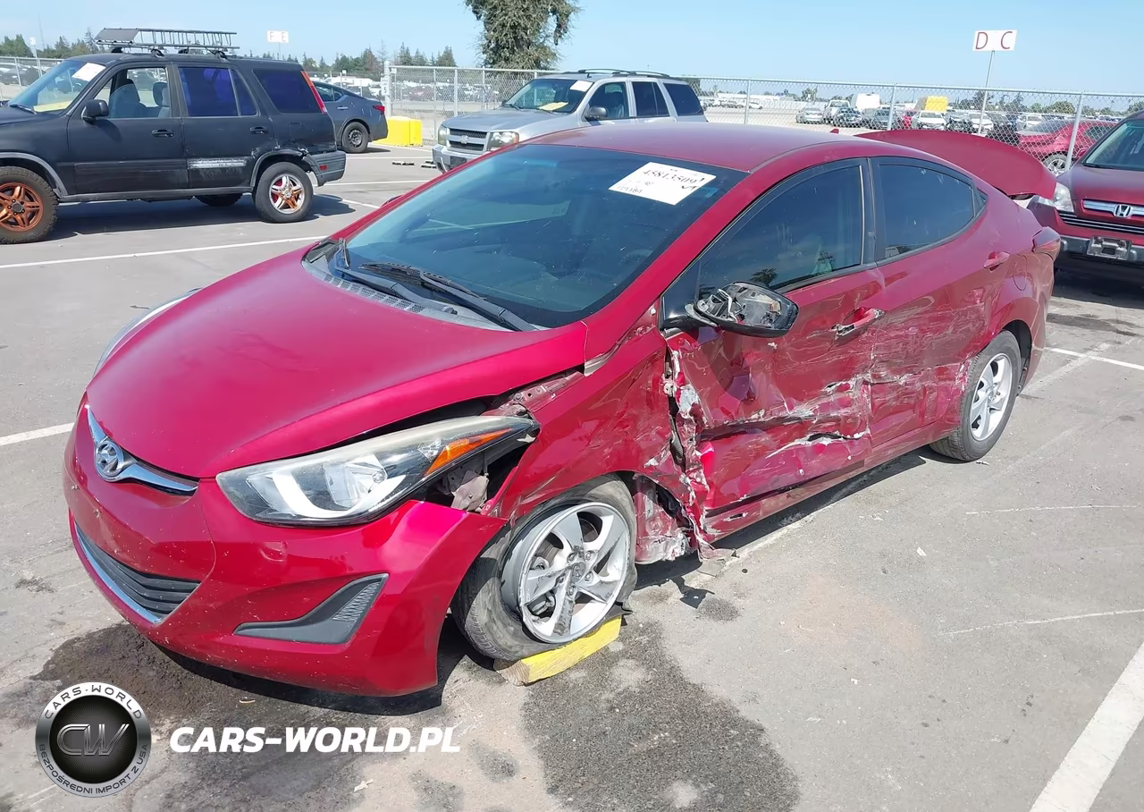 2015 Hyundai Elantra Se VIN:5NPDH4AE8FH616522 - 2