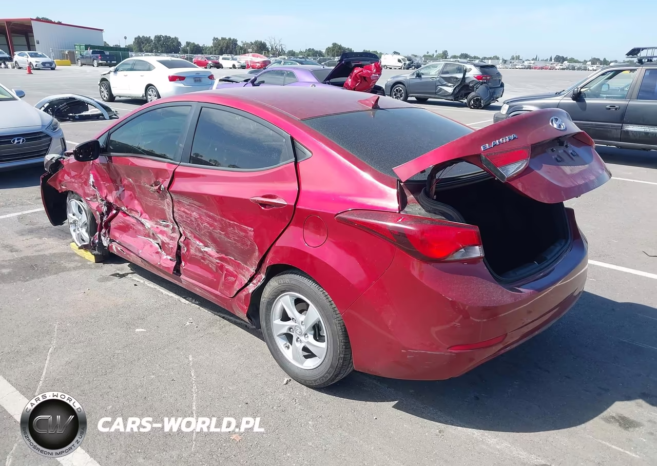 2015 Hyundai Elantra Se VIN:5NPDH4AE8FH616522 - 3