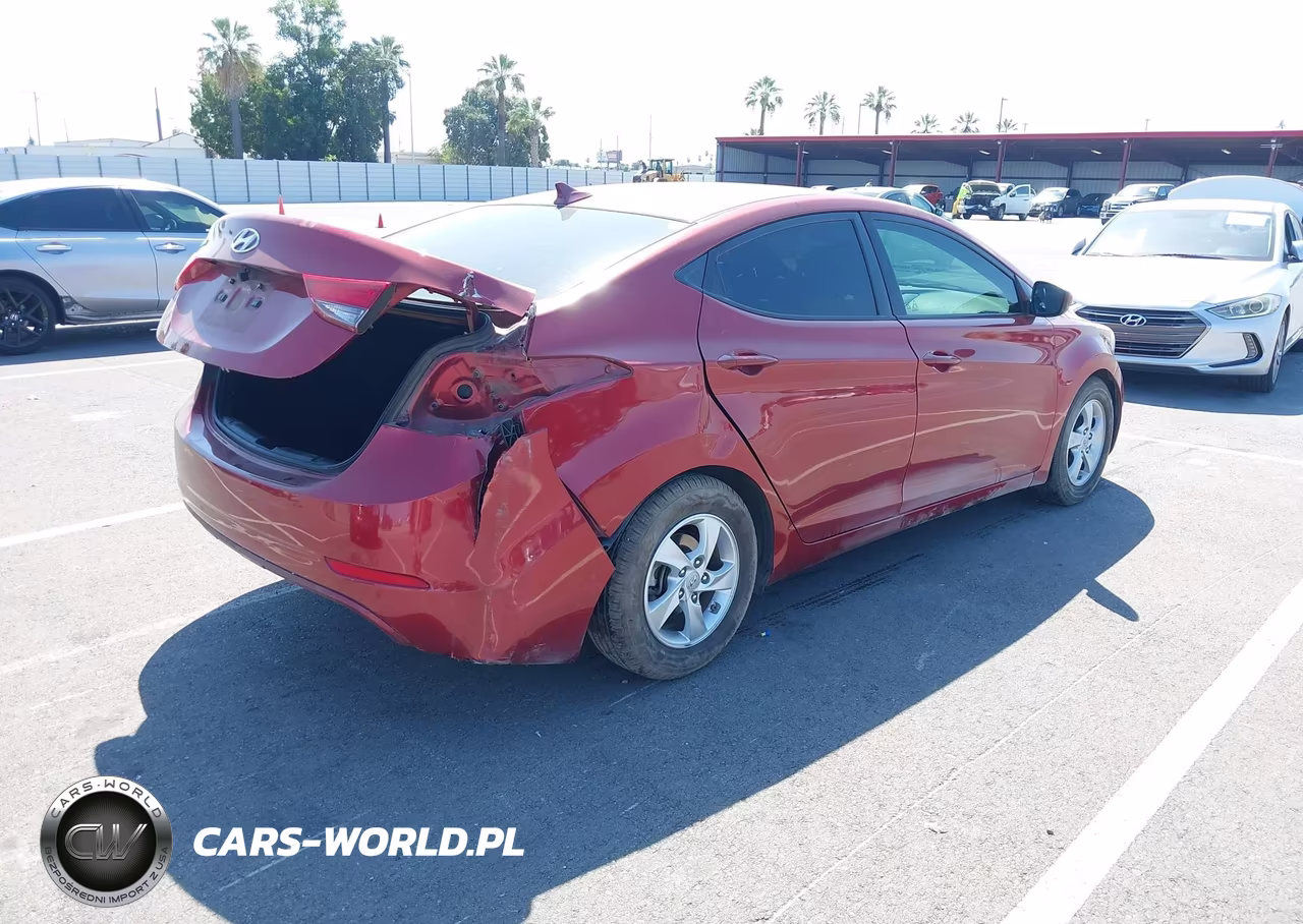 2015 Hyundai Elantra Se VIN:5NPDH4AE8FH616522 - 4