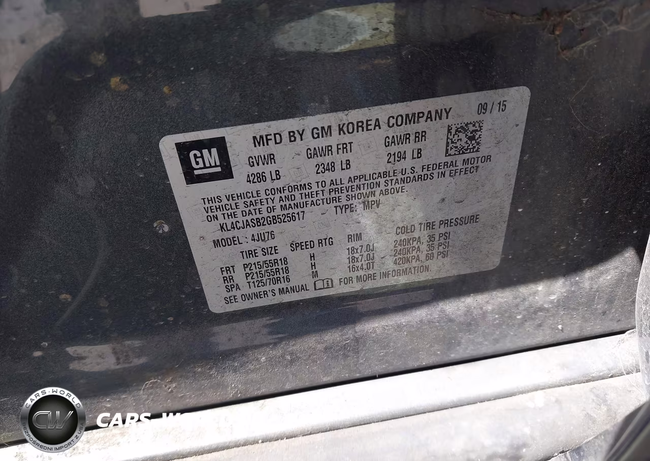 2016 Buick Encore VIN:KL4CJASB2GB525617 - 9