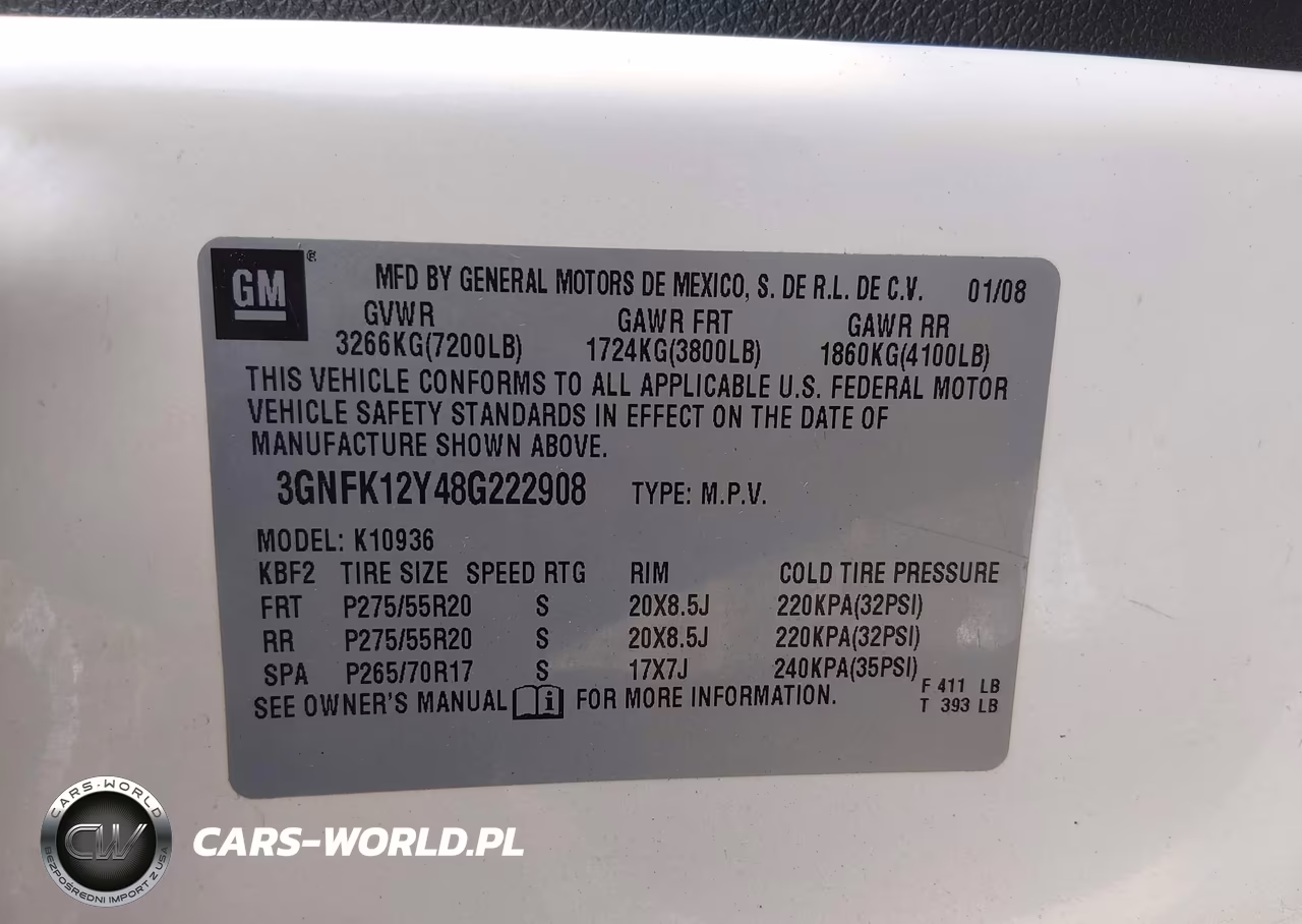 2008 Chevrolet Avalanche 1500 Ltz VIN:3GNFK12Y48G222908 - 9