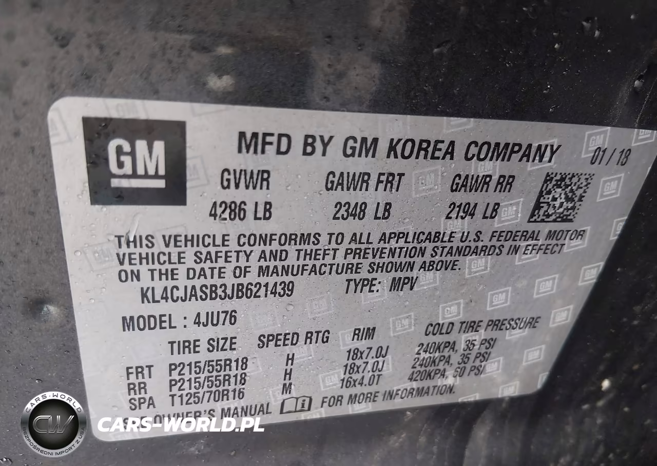 2018 Buick Encore Preferred VIN:KL4CJASB3JB621439 - 9