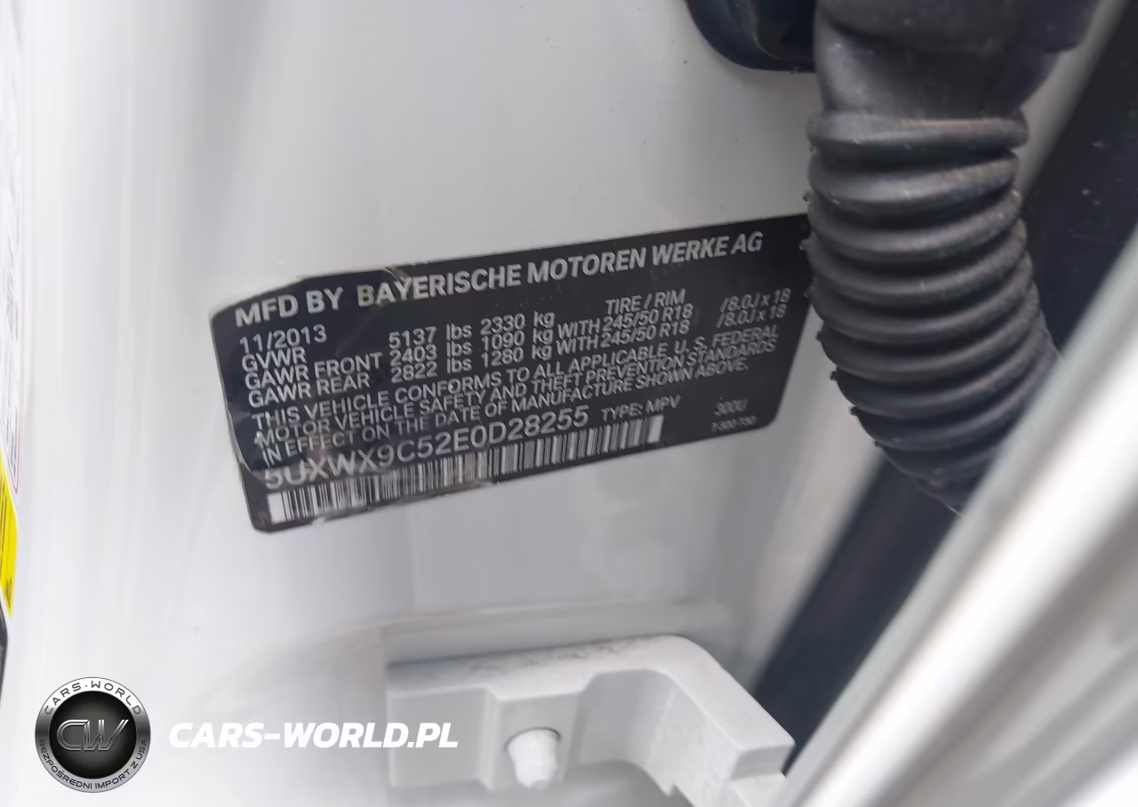 2014 BMW X3 xDrive28I VIN:5UXWX9C52E0D28255 - 9