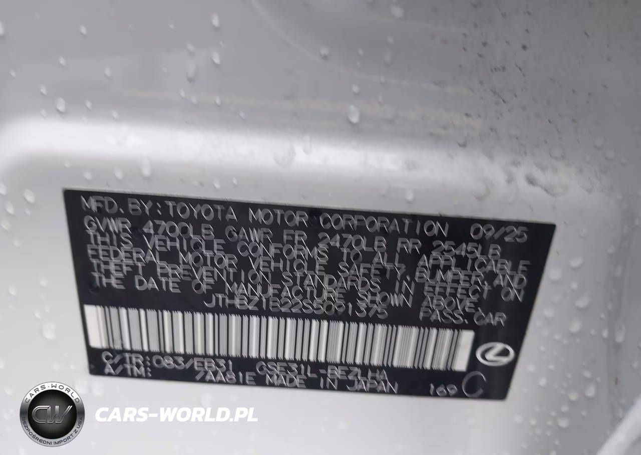 2025 Lexus Is 350 F Sport Design VIN:JTHBZ1B22S5091375 - 9