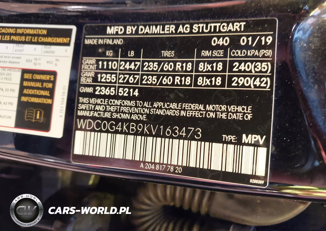 2019 Mercedes-Benz Glc 300 4Matic VIN:WDC0G4KB9KV163473 - 9