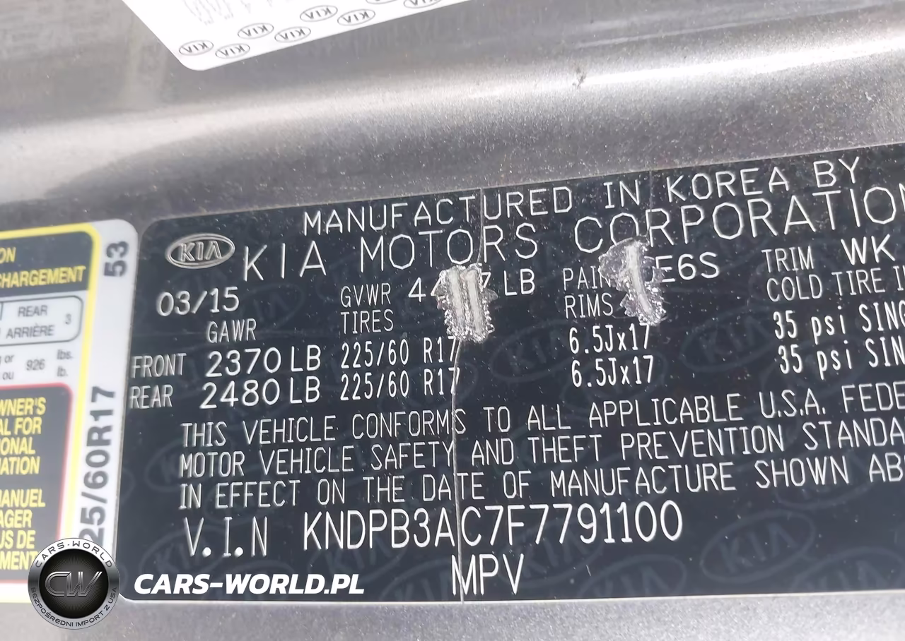 2015 Kia Sportage Lx VIN:KNDPB3AC7F7791100 - 9