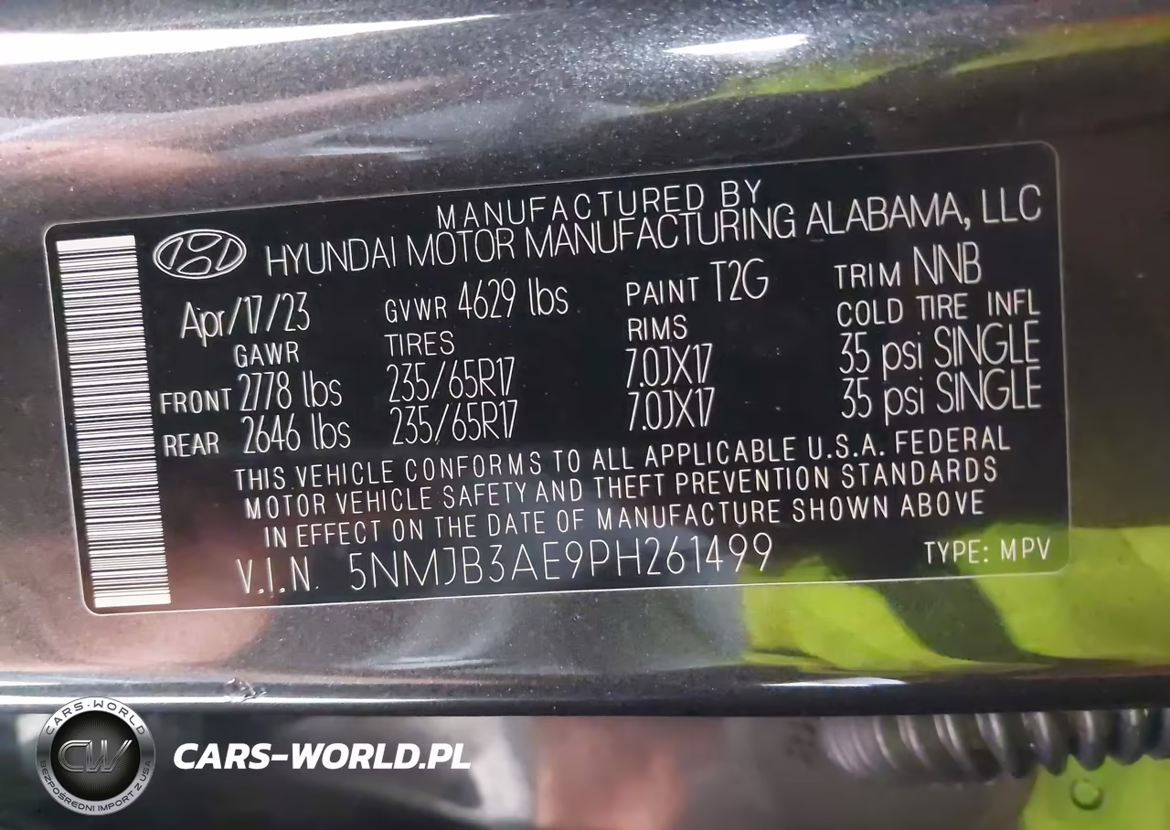 2023 Hyundai Tucson Sel VIN:5NMJB3AE9PH261499 - 9