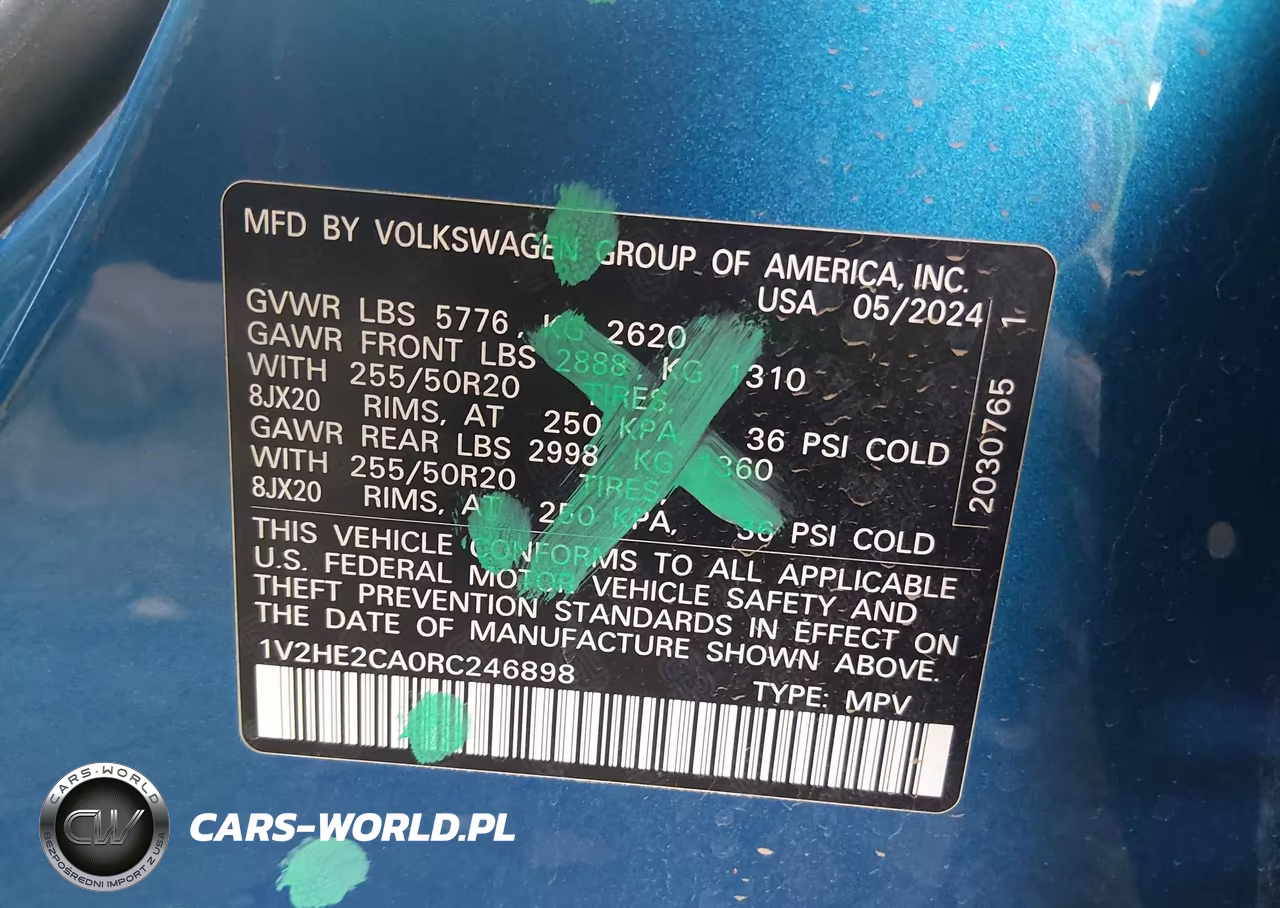 2024 Volkswagen Atlas Cross Sport 2.0T Se W-Technology VIN:1V2HE2CA0RC246898 - 9