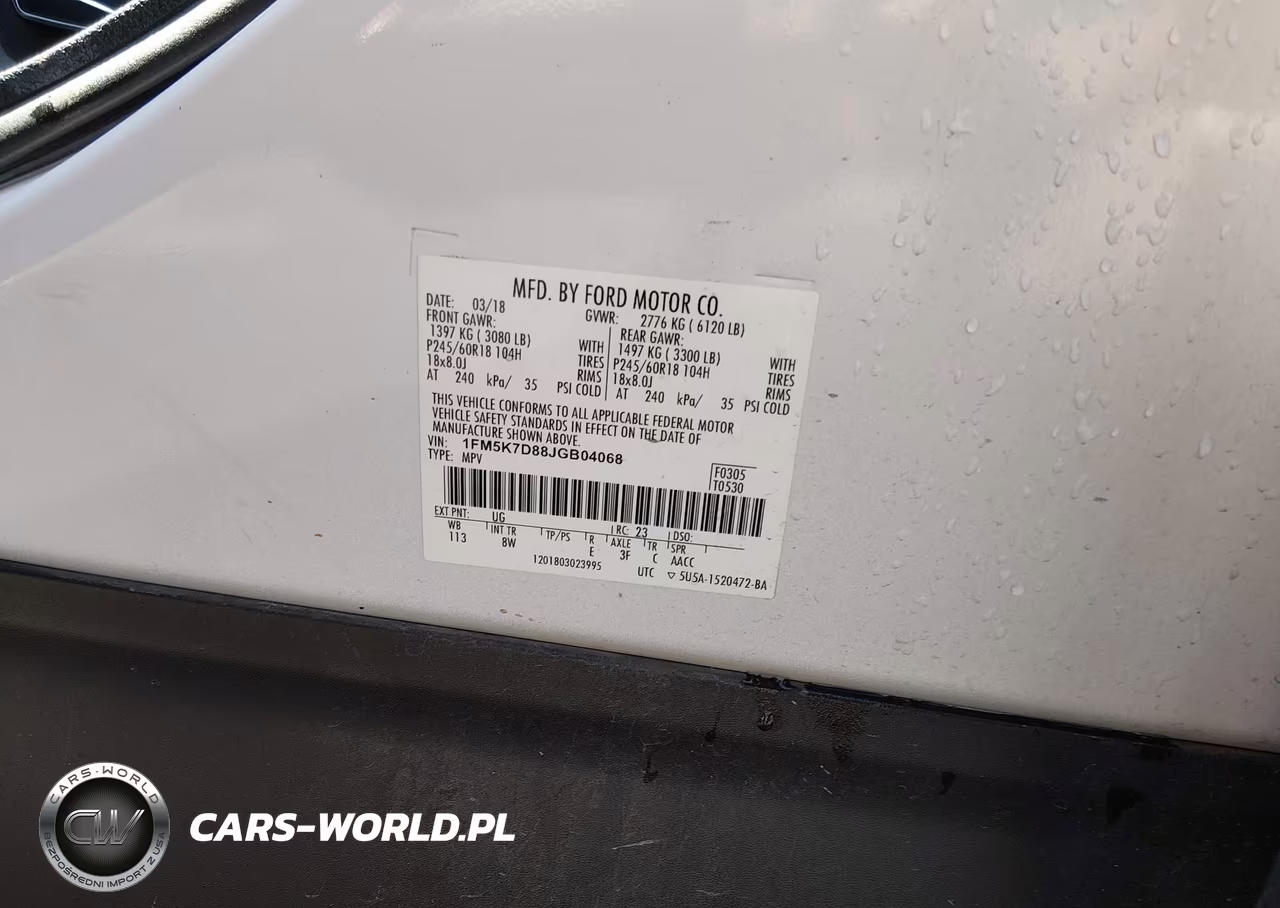 2018 Ford Explorer Xlt VIN:1FM5K7D88JGB04068 - 9