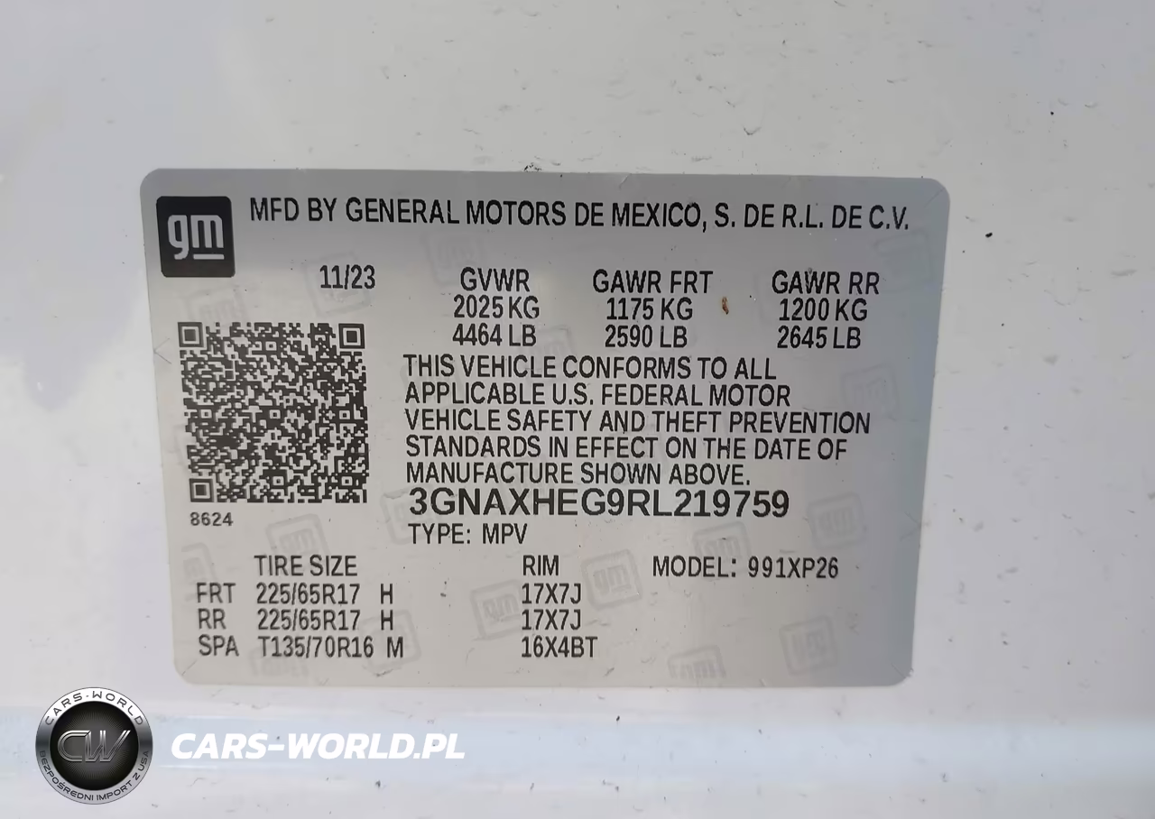 2024 Chevrolet Equinox Ls VIN:3GNAXHEG9RL219759 - 9