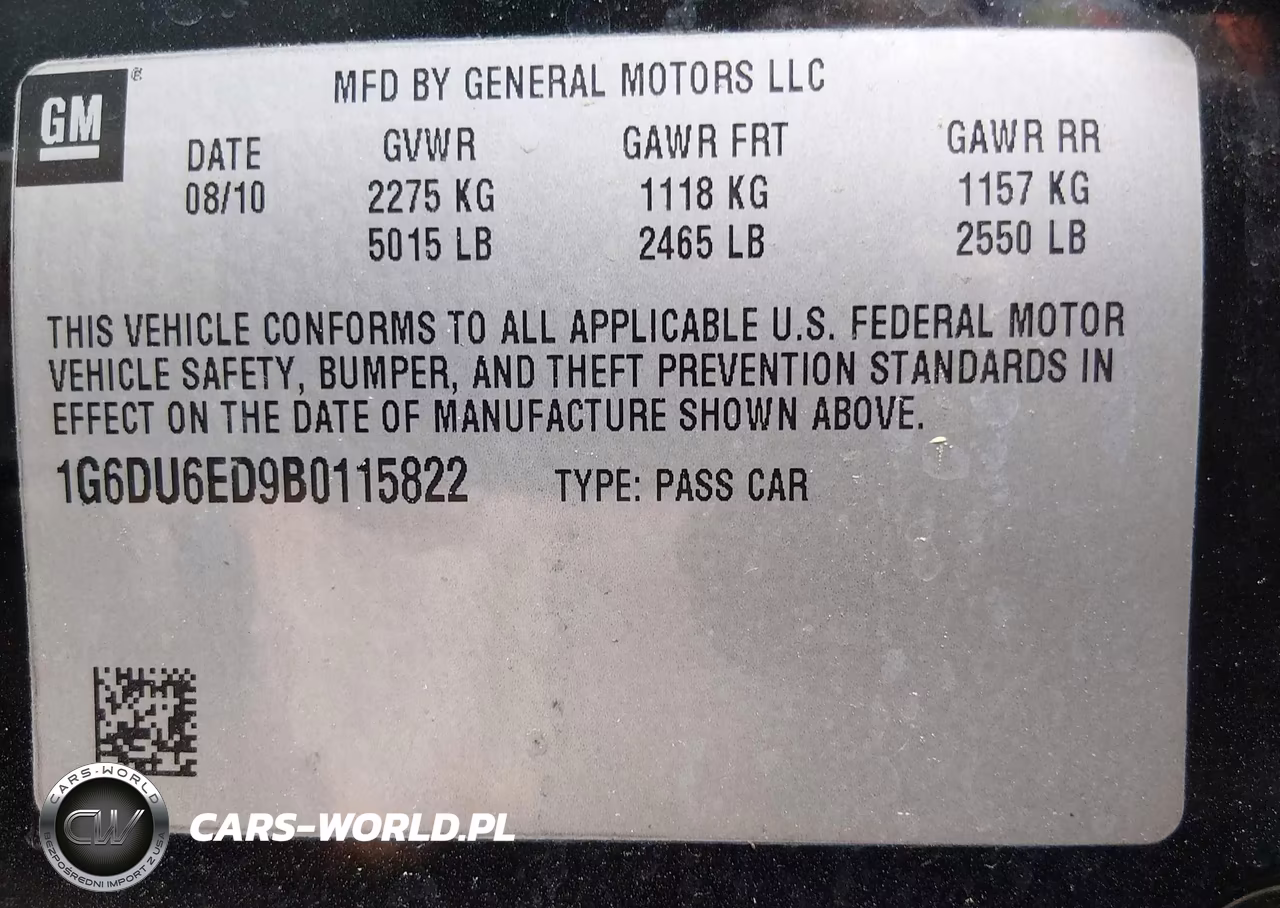 2011 Cadillac Sts Luxury Sport VIN:1G6DU6ED9B0115822 - 9