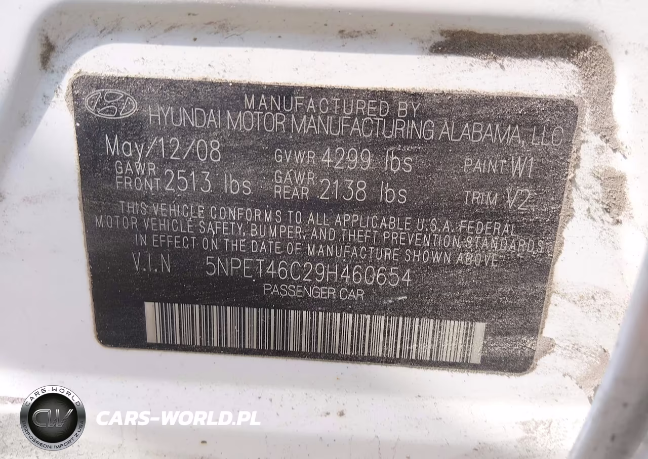 2009 Hyundai Sonata Gls VIN:5NPET46C29H460654 - 9
