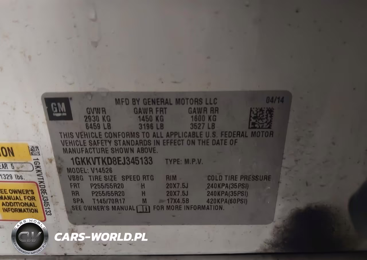 2014 GMC Acadia Denali VIN:1GKKVTKD8EJ345133 - 9
