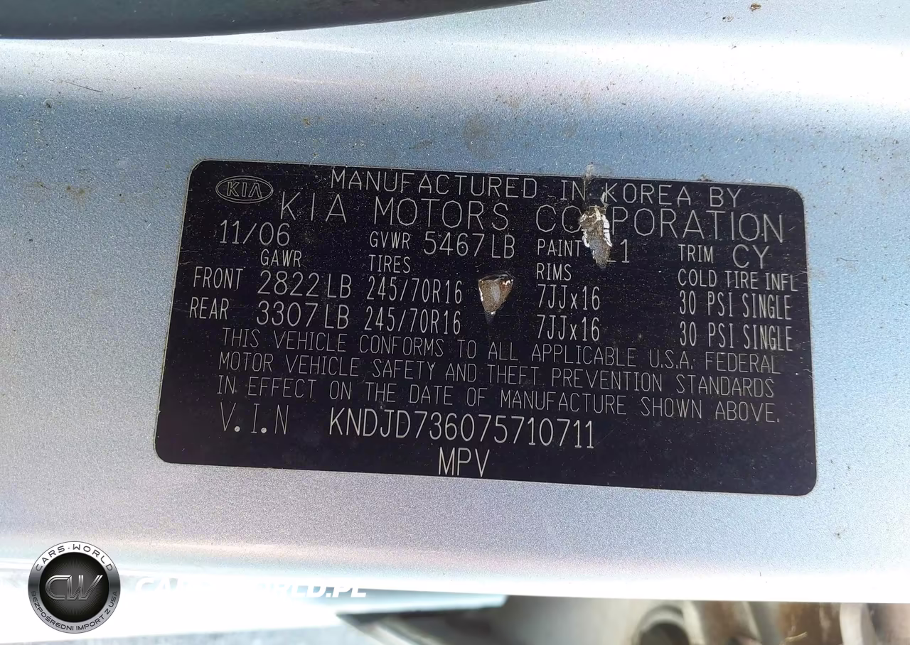 2007 Kia Sorento Lx VIN:KNDJD736075710711 - 9