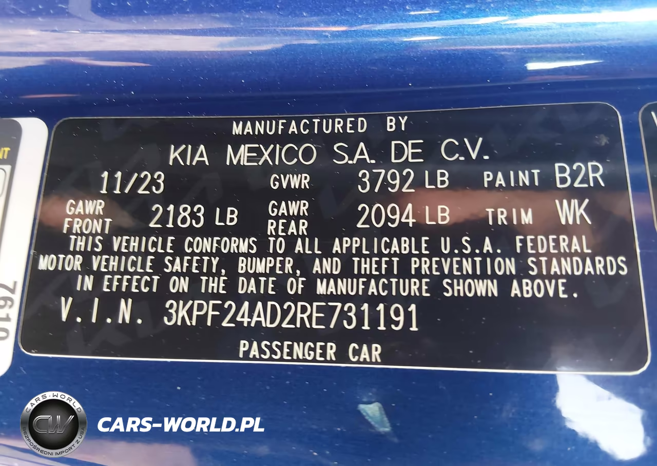 2024 Kia Forte Lxs VIN:3KPF24AD2RE731191 - 9