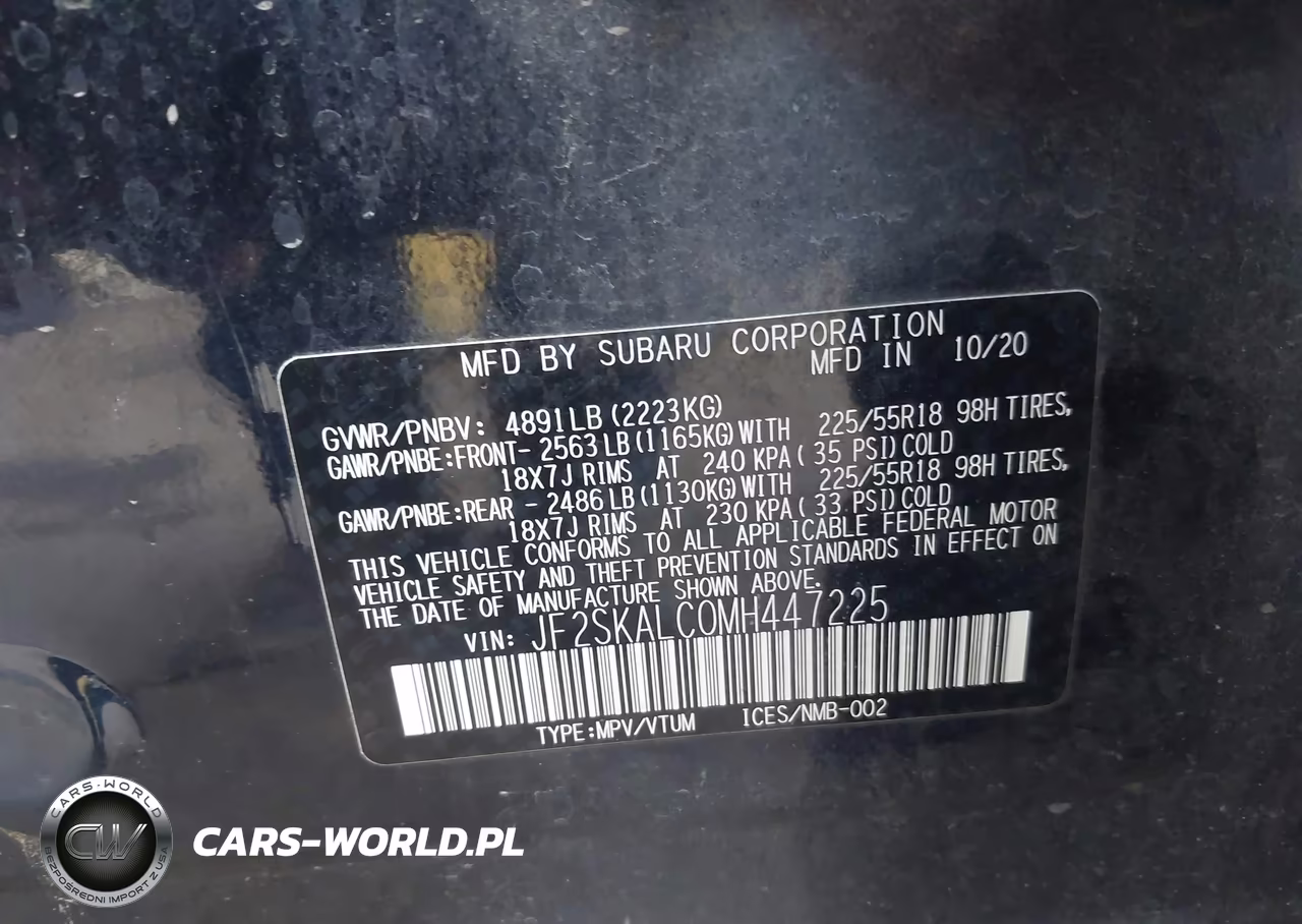 2021 Subaru Forester Sport VIN:JF2SKALC0MH447225 - 9