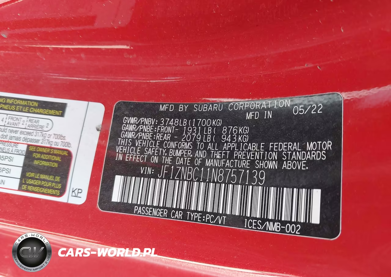 2022 Toyota Gr86 VIN:JF1ZNBC11N8757139 - 9