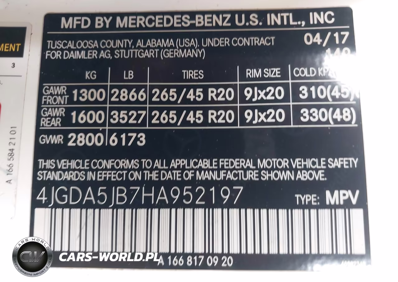 2017 Mercedes-Benz Gle 350 VIN:4JGDA5JB7HA952197 - 9